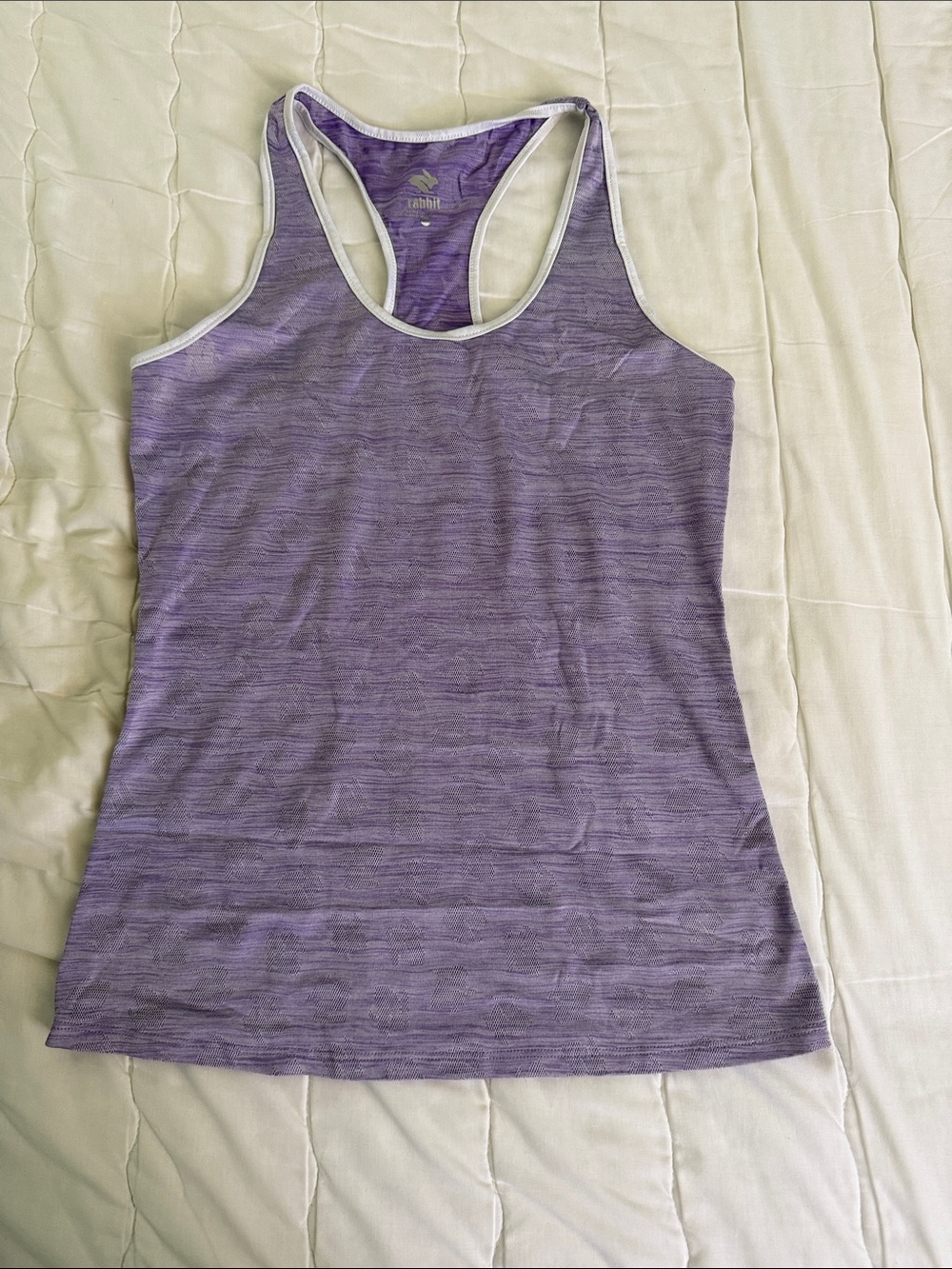 Rabbit Purple Rabbit Mesh Racerback Women's Tank Top size small